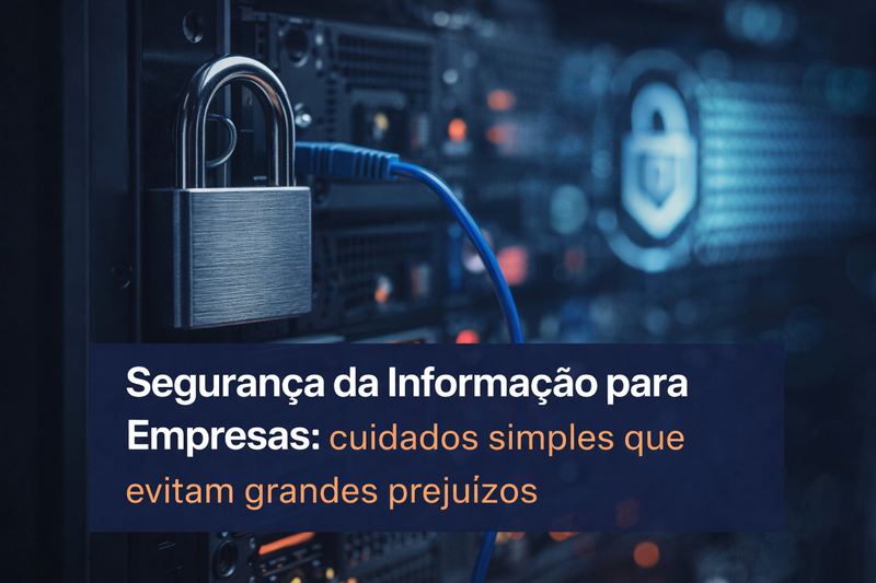 Gráfico ilustrando medidas de segurança da informação para empresas, destacando práticas essenciais para proteção de dados.